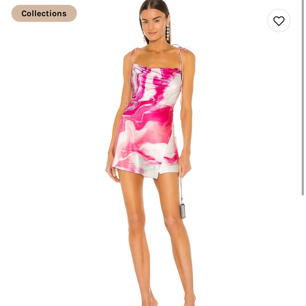 Retrofete Ariella Dress in Pink Marble